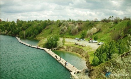 Рыбалка на карьере Зеркальный