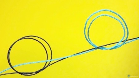 Рыболовный узел double fisherman's knot. Как просто связать две лески между собой