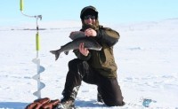Зимняя рыбалка на хариуса в Коми
